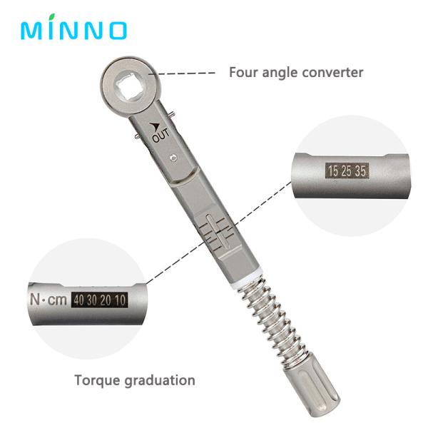 Dental Implant Torque Wrench Ratchet Screwdriver Universal Prosthetic Kit Screw Drivers