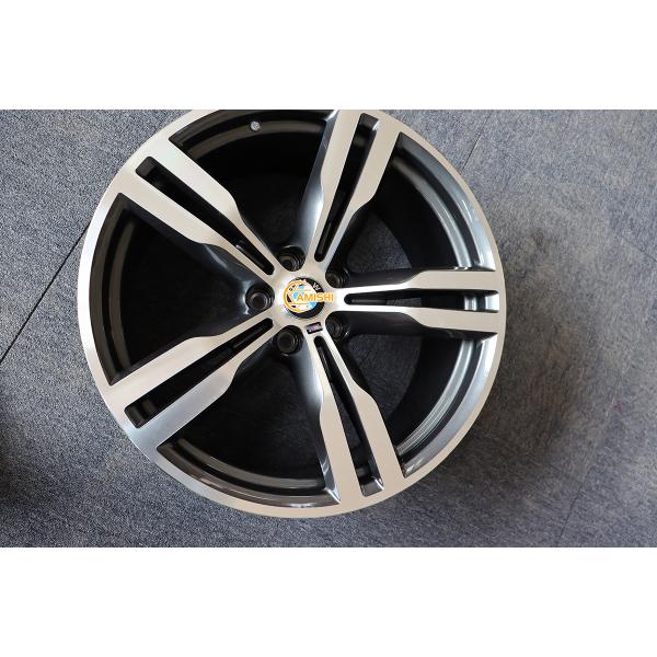 Cast 5 Twin Spoke Alloy ET25 BMW 7 Series 20 Inch Wheels Grey