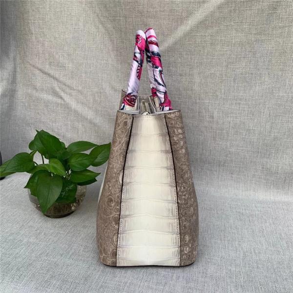 Authentic Crocodile Belly Skin Women Handbag Genuine Alligator Leather Female Scarf Totes Purse Lady Large Shoulder Bag