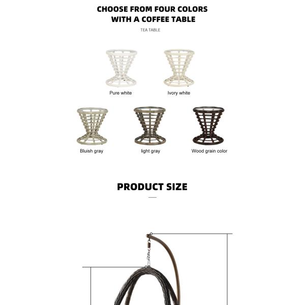 Polyester Outdoor Single Seat Swing Chair OEM Logo Acceptable