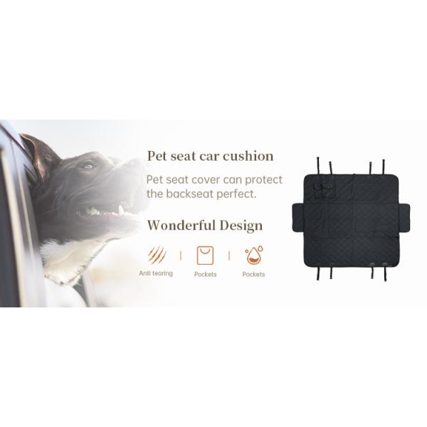 Dog Car Seat Cover for Back Seat, Waterproof Pet Dog Seat Cover for SUV 100% Scratchproof Nonslip