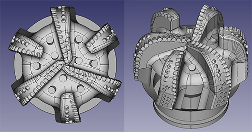Outil de forage au diamant 12 pouces 5 lames PDC Forage de bit de forage de champ pétrolier
