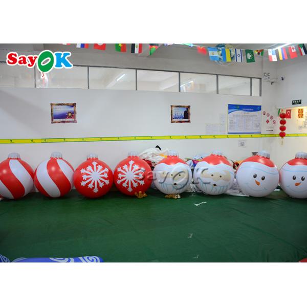 Holiday Party Hanging Decoration Inflatable Snowflake Balloon