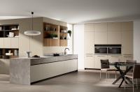 Customized Luxury Modern Beige Color Kitchen Cabinets Whole Kitchen Design