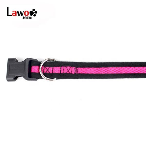 C602 Wholesale Airmesh Adjustable Pet Product Custom Dog Collar Soft