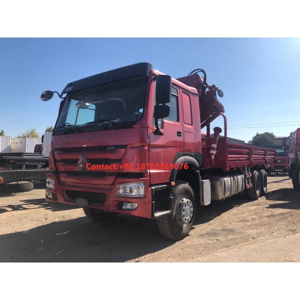 тележка 12T груза 450hp 6*4 тяжелая выдвигая заграждение установила кран