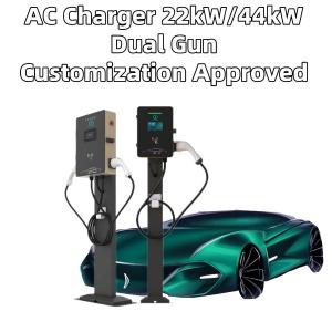 22KW 44KW 4.3'' Display Screen Smart EV Charging Station Wallbox 16A 32A