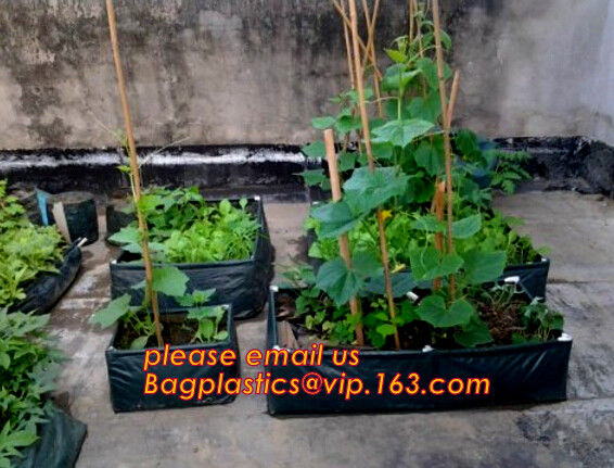 Eco-Friendly PE Potato Growing Bag Garden Planter Bags Reusable Washable Grow Pots Waterproof, Smart Pots for Vegetable