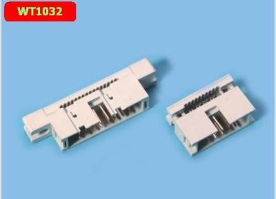 Oem 2.54 mm Conector de deslocamento de isolamento idc simples de cabeçalho feminino
