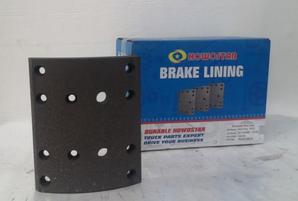 12 Holes Brake Lining Replacement Howo Truck Brake Lining