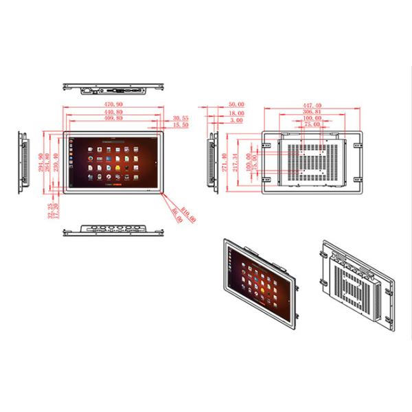 18.5-Inch Integrated Linux industrial pc screen for Transportation Systems and Smart Equipment