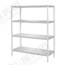 Stainless Steel Commercial Kitchen Storage Rack with Adjustable Height and Heavy-Duty Capacity