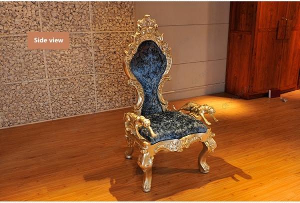 SGS Blue Event Banquet Children Kids King And Queen Chairs For Wedding Party Hotel