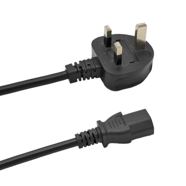 UK 3 Pin Power Cord Plug Cable for Home Appliance 1M 1.2M 1.5M 1.8M 3M with IEC Female BS Male End 3ft 4ft 5ft 6ft 10ft LengthsAppliances