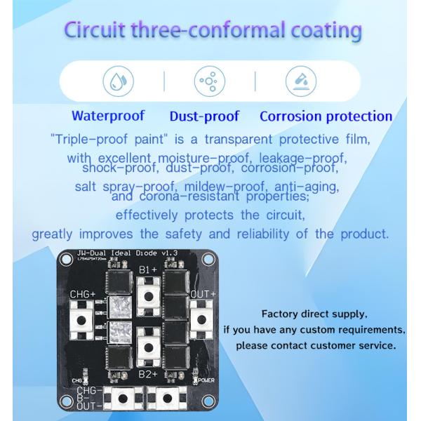 Enerkey 75V 100A Ideal Diode Module Smart Switch Current Protective For Electric Vehicle Accessories Solar Battery Charging