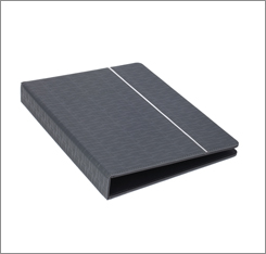 Free sample wholelsa manufacturer dia 225*270mm round shape double layer trash bin hotel leather