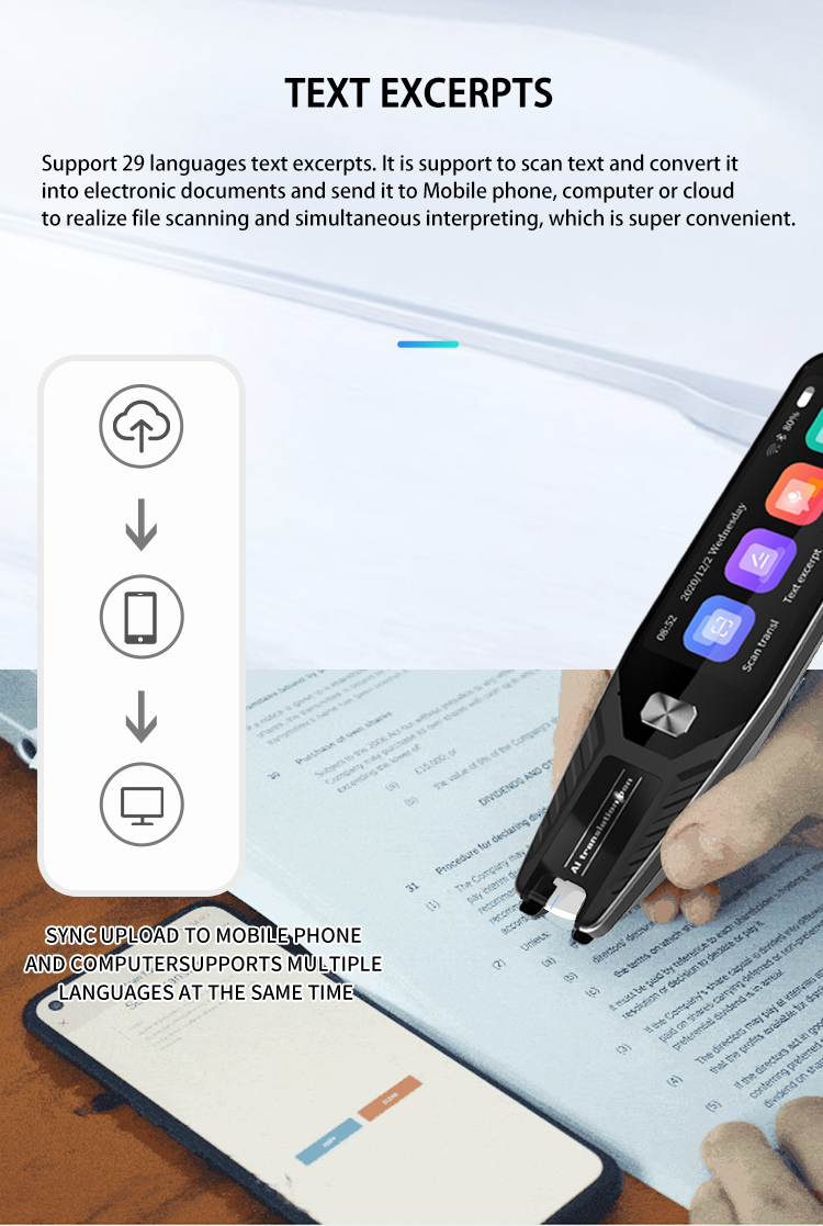 Text To Speech Examination Reading Pen Device 29 Languages Offline Scanning Translation Pen