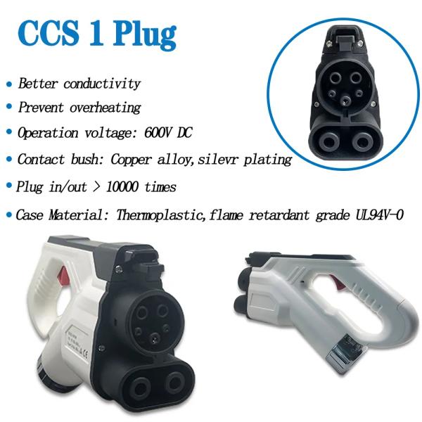 CCS1 EV Charger Connector 80A 150A 200A 300A Electric Car Charging Cable CCS1 Plugs