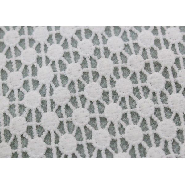 French Guipure Venice Lace Fabric , Polyester Water Soluble Lace For Women Dresses
