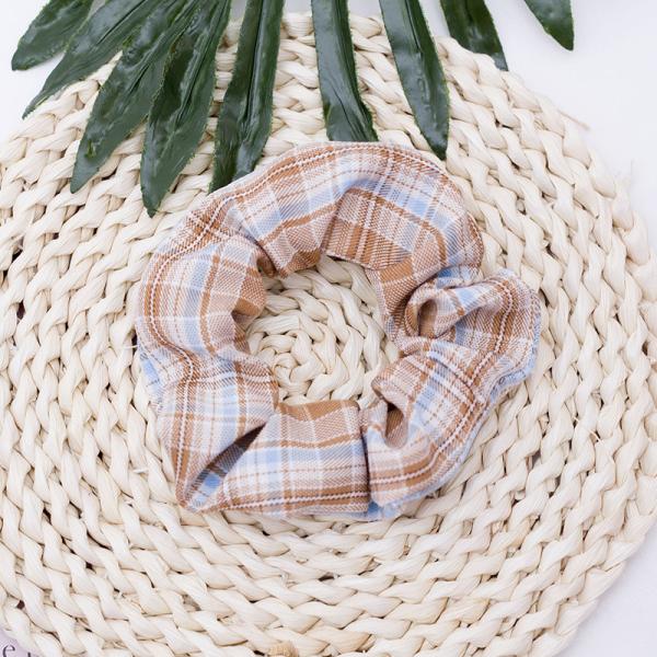 Baby Blue Stretchy Hair Tie Coil Elastics Plateaued Scrunchie High Stretch Cute  4.13in