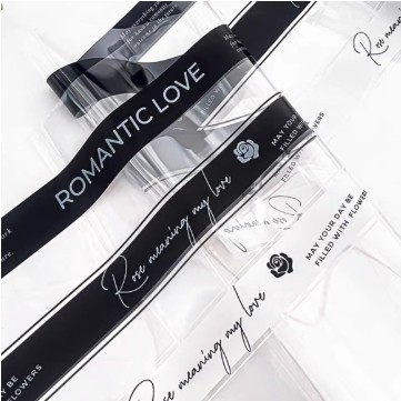 リジラン インターネット名人 ロマンチック 英語 オップ 防水 シンプル セルロファンの花束 包装紙 花の包装