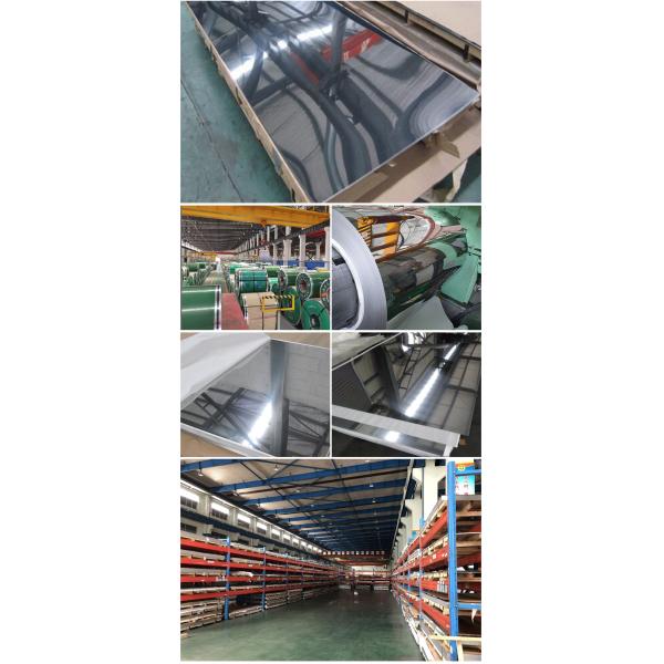 ASTM A240 430 hoja de acero inoxidable pulida espejo inoxidable de 201 304 de las hojas VAGOS de la placa de acero 2B