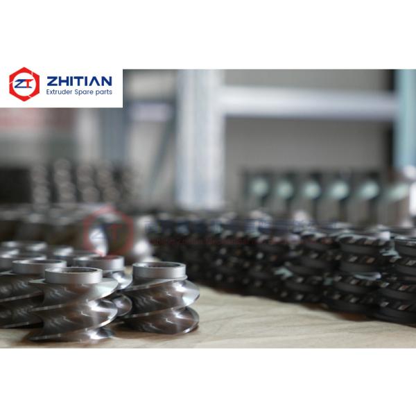TiCN Screw Elements for Twin Screw Extruders with High Wear Resistance HRC 65–68 and Dimensional Accuracy ±0.02 mm 3D CMM Inspected
