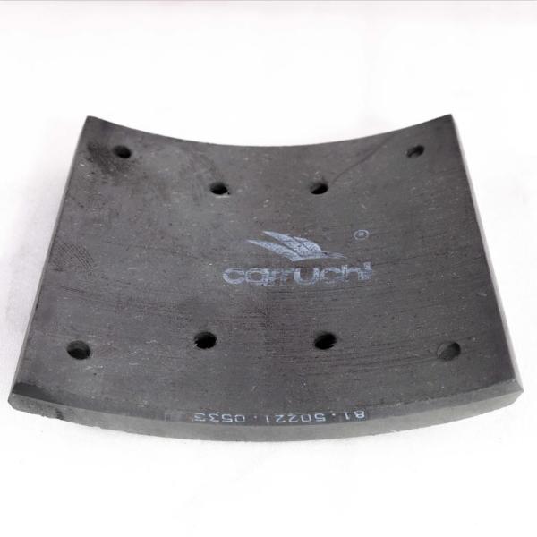 Zapatas de freno delanteras para camiones Carruchi, placa superior de fricción, aplicable a repuestos de automóviles Shacman, Delong, Hande, piezas del eje de transmisión.