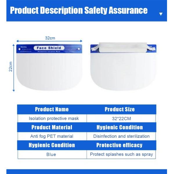 Устойчивое анти- ЛЮБИМЦА защитной маски выплеска вируса анфас пластикового жидкое