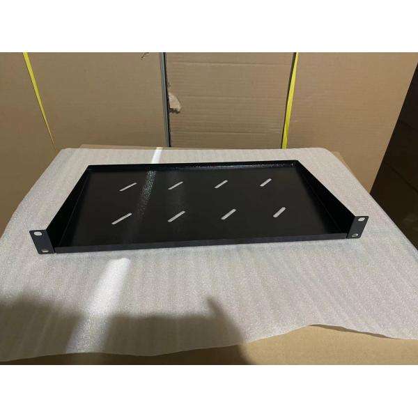 SPCC Cold Rolled Steel 1U Vented Keyboard Tray for Rack Mount Communication Tray