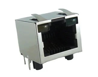 TAB UP 8P8C Jack modulaire RJHSEL38H 1x1 protégé par des LED