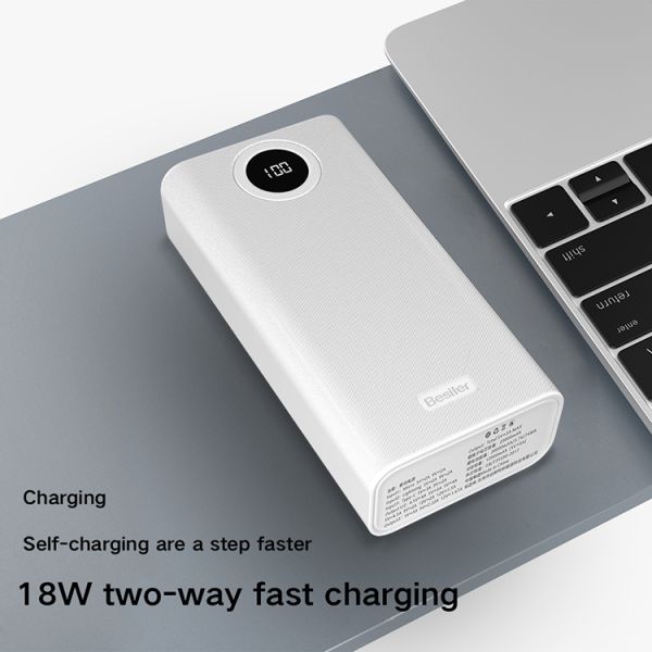 LCD Dual USB Portable Phone Charger 20000mah Mini External Battery