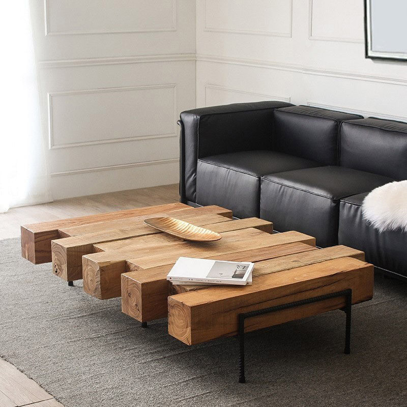 European Wooden Coffee Table Modern Outdoor Extendable Table Folding Table Wood