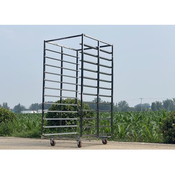 Heavy Duty 304 Stainless Steel Rack Trolley With 300kg Load Capacity
