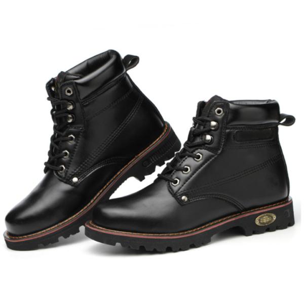 Безопасные ботинки с стальной крышкой на ногах и стальной средней подошвой