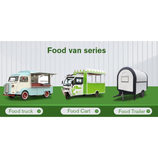 3 Wheel Barbecue Food Cart Green Food Truck Bbq Catering Coffee Bar