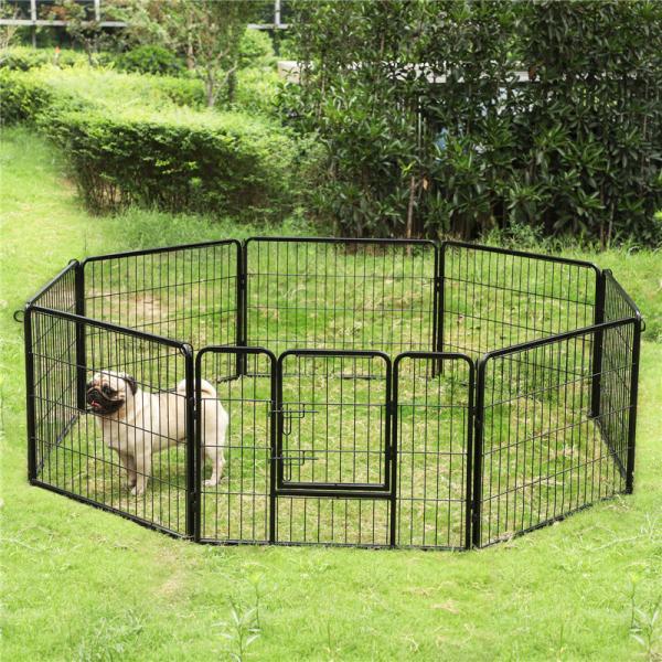Box Shaped Heavy Duty Steel Dog Crate Powder Coated Durable Good Looking