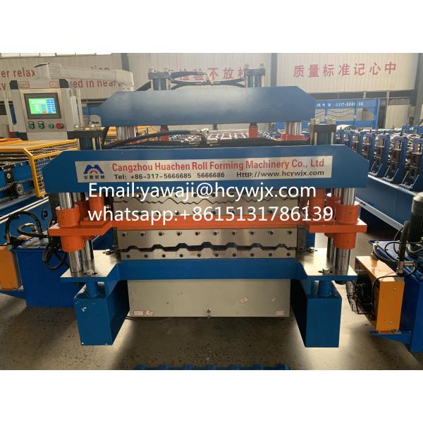 Galvanized Metal Roofing Panel Double Deck Roll Forming Machine for PPGI / GI Material