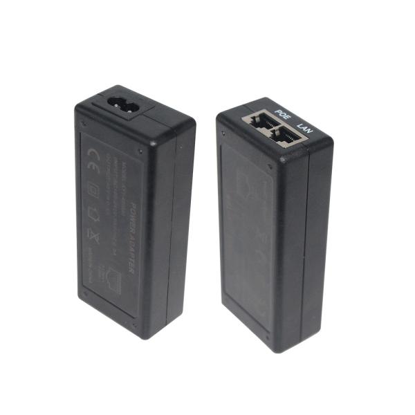 イギリス プラグ 24V 1A POE インジェクタ 2 RJ45 ポート IP カメラ
