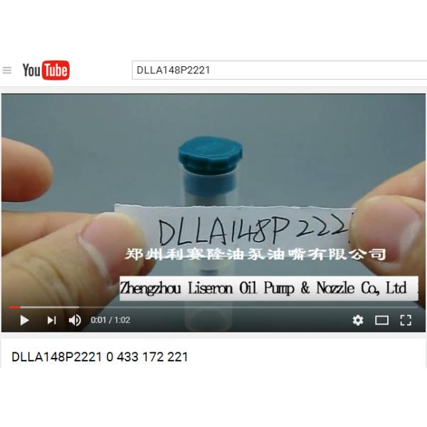 DLLA 148 P 2221 For BOS black needle dispenser nozzle 0433172221, common rail injector nozzle DLLA 148P2221 for 0445120265