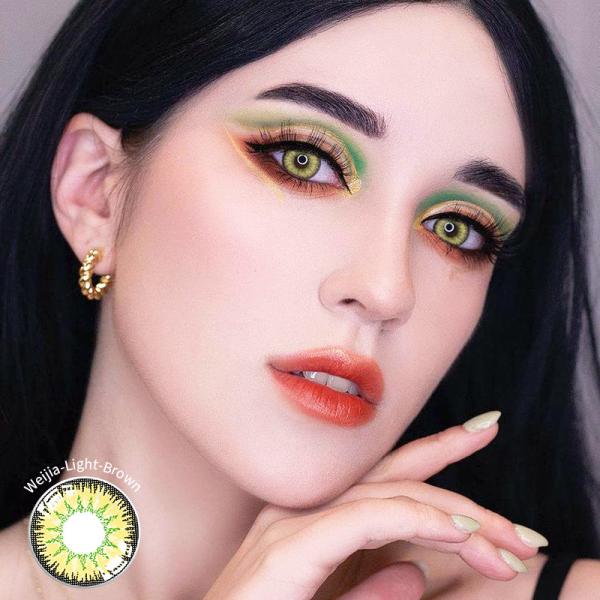 Natural Colored Eye Contact Lenses 2pcs Yearly 40% Water Contact For Beauty Cosplay