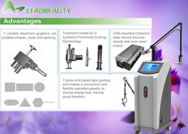Fractional CO2 laser RF tube in high quality and0.1mm Spot size/ 3 in 1 system machine