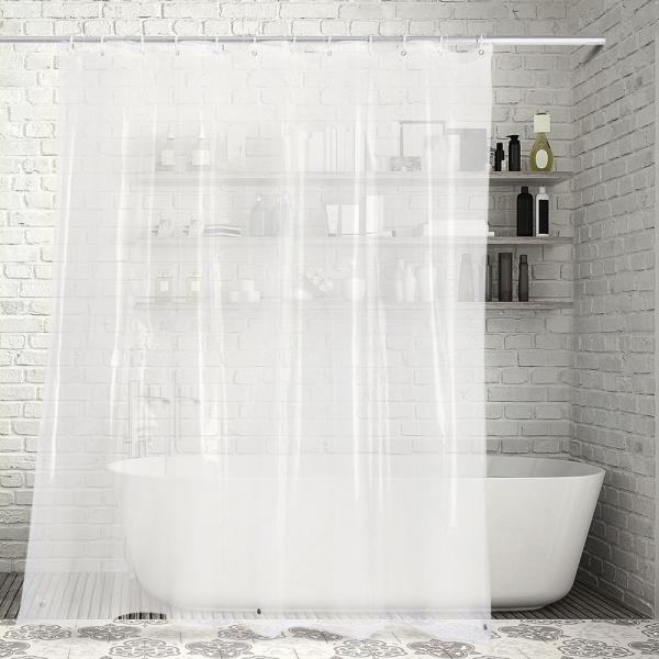 Non Toxic PEVA Stylish Waterproof Shower Curtain Mold Resistant For Homestay