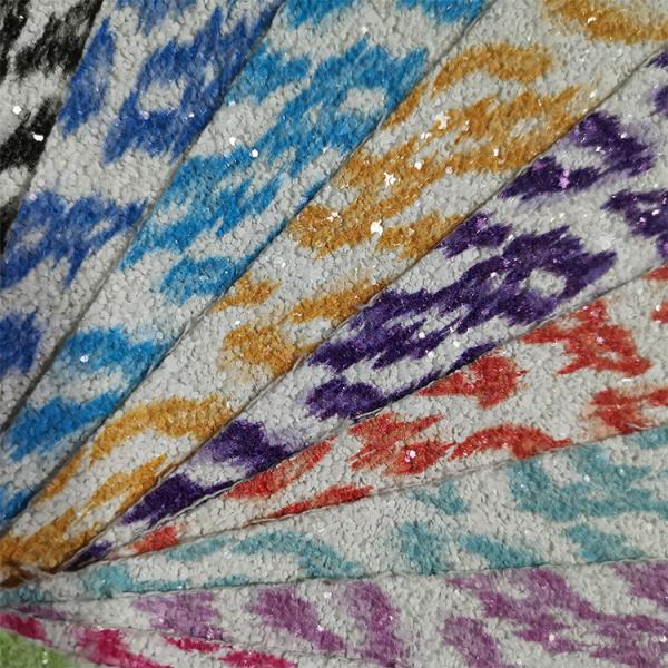 Categoria 3 Chunky Glitter Sheet Leather Fabric do saco da sapata da decoração do hairbow de DIY