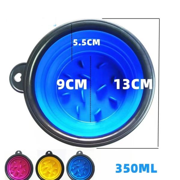 Шара еды любимца силикона шар кота собаки медленного анти- ограничивая портативный складывая