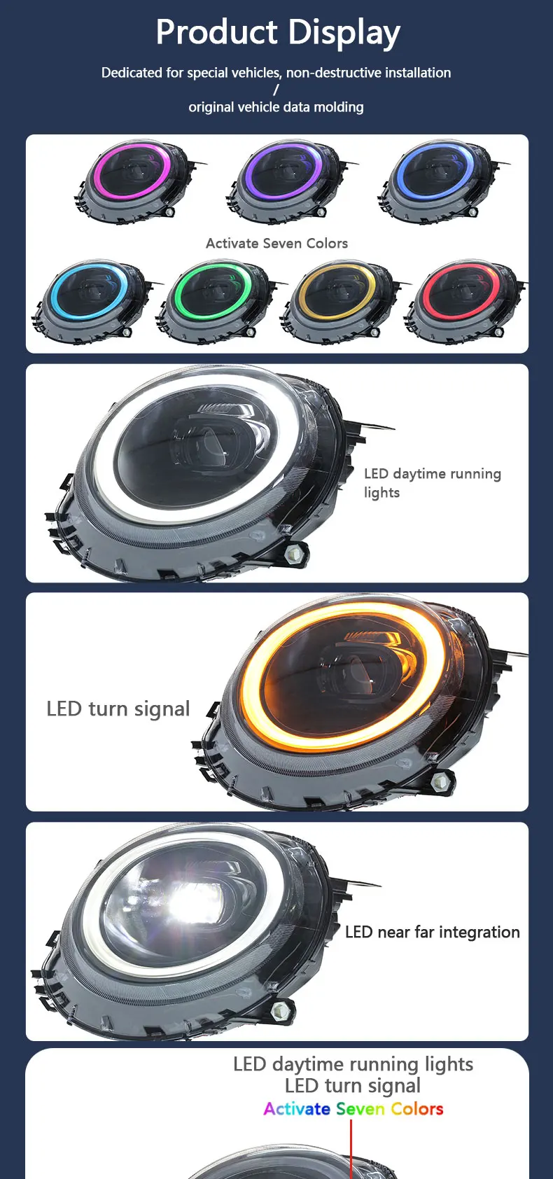 Mini R55 R56 R57 6000K BMW MINI Фары