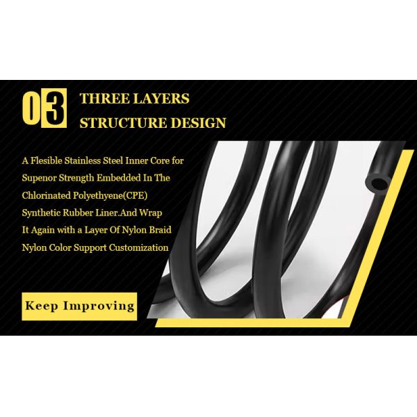 Oil Hose Strong Flexibility Leak Resistant Long Service Life Heat Proof