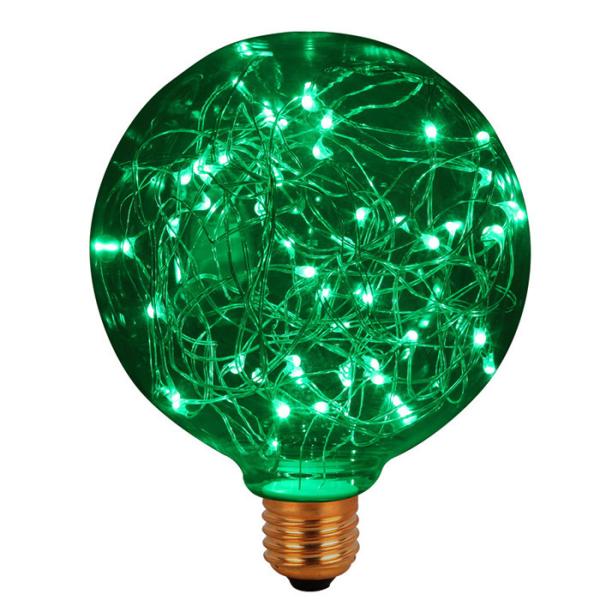 White Color  Snowy  G125 Led Filament Bulb 1.5w Decorative Filament Light Bulbs