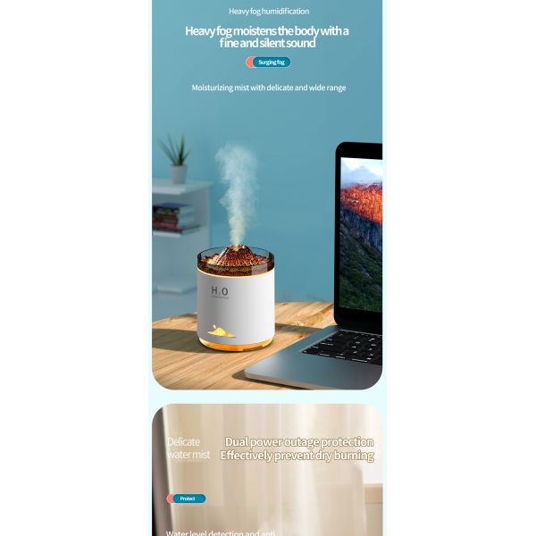 Large Capacity Ultrasonic Aroma Air Humidifier With Atmosphere Night Light Custom Logo