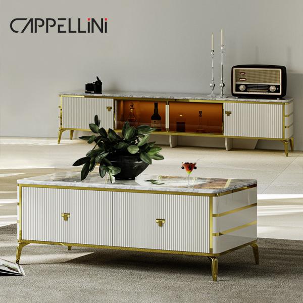 Скандинавский современный белый деревянный телевизор шкаф хранилище гостиная мебель роскошный деревянный телевизор с кофейным столом